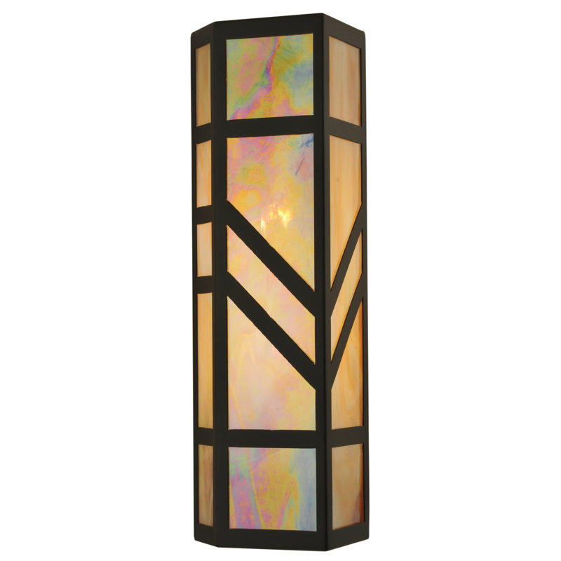 Santa Fe Flush Mounted Sconce, 22" H x 7" W x 6.5" D