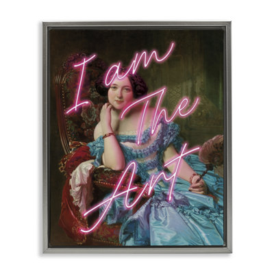 Cadre flottant I Am The Art Portrait, design par Mary Urban