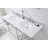 Copeland 33" Tall Stone Oval Console Bathroom Vanity with Faucet and Overflow-190267976