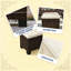 Repose-pieds d'extérieur beige (ensemble de 2) repose-pieds / tables d'appoint | Idée de cadeau-872103118-872103120
