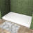  60" W x 32" D Solid Surface Single Threshold Shower Pan Base with Drain Cover Included, Textured Surface Slip-Resistant Shower Base Pan, White, Left Drain-113933234