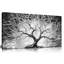 Décoration murale arbre pour salon - bureau de décoration murale noir et blanc - arbre de vie moderne, décoration murale pour chambre à coucher taille 20 po x 40 po