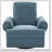 Manual Recliner Sofa With Swivel And Rocker, Adjustable Backrest For Ultimate Comfort In Living Room, Bedroom, Or Nursery-809687672