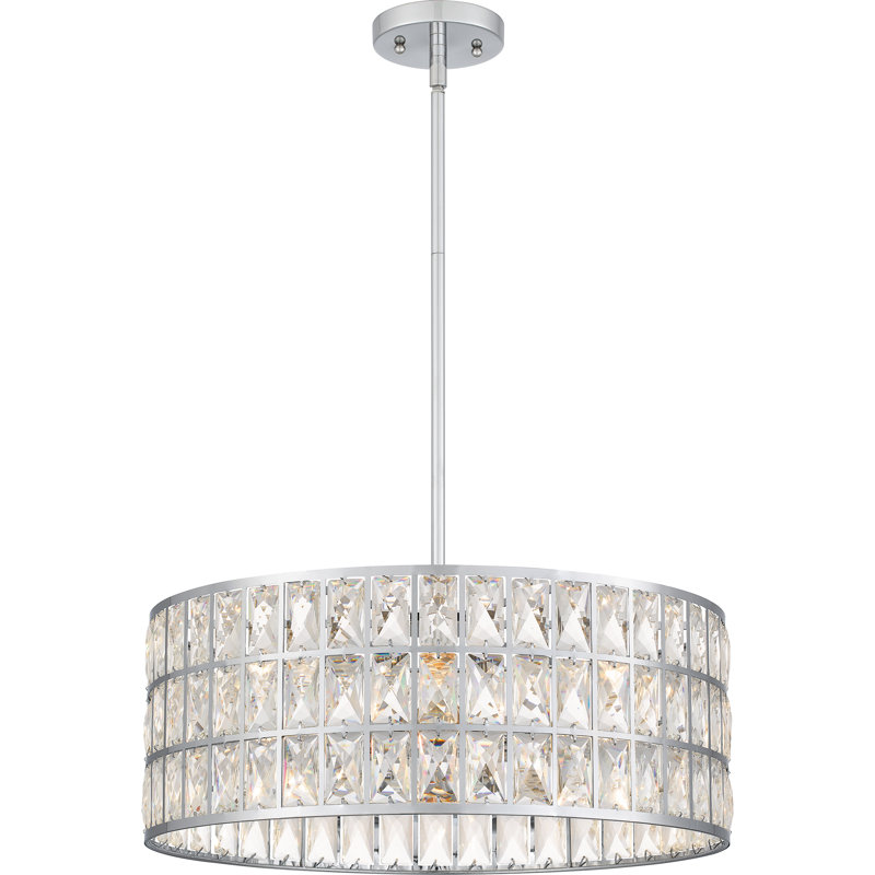 Danyiah 4 - Light Drum Pendant, Polished Chrome