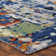 Wool Abstract Area Rug in Blue