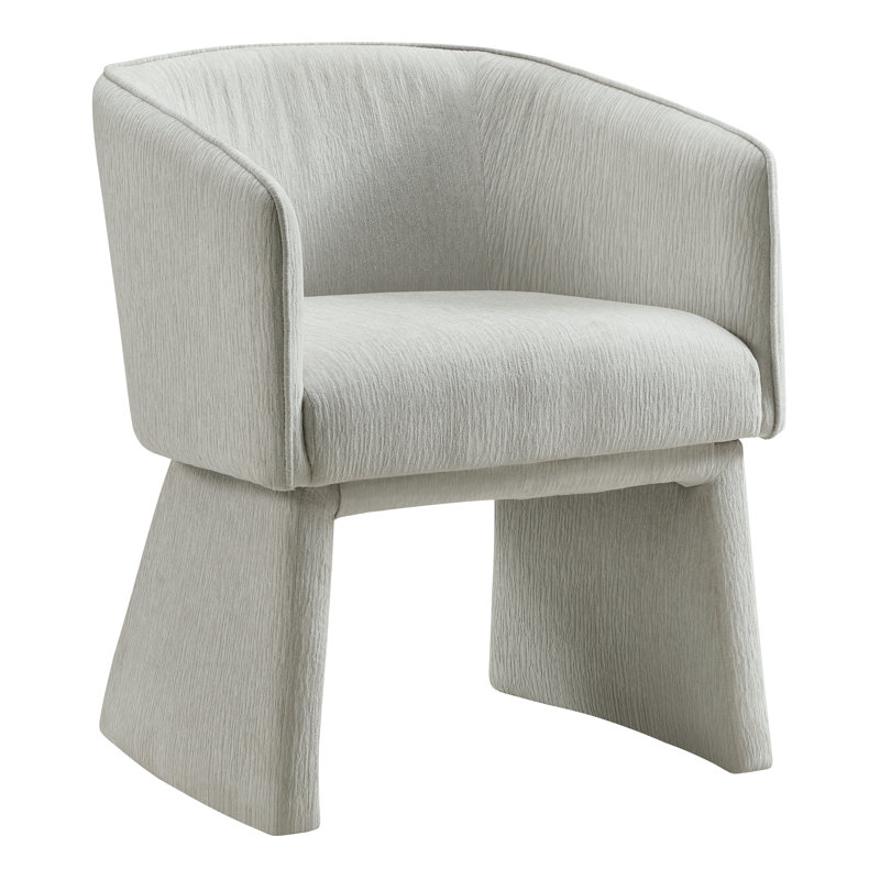 Fauteuil d'appoint Mercedes, Polyester gris platine
