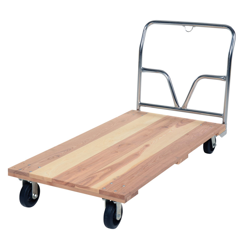 Chariot à plate-forme d'une capacité de 1 600 lb, H 56 po x l 27 po x P 36,63 po