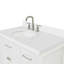 Meuble-lavabo simple 36 po avec plateau en quartz blanc Macnair-85363980