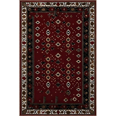 Tapis décoratif rétro bourgogne