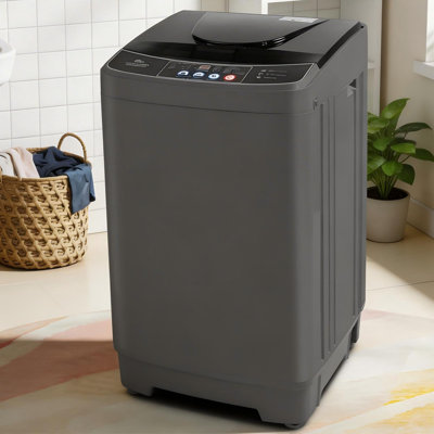 15.5 LBS Full-Automatic Portable Washing Machine & Spin Dryer Combo - 10 Programs & 8 Water Levels With Built-In Drain Pump, LED Display & 84% Energy Savings