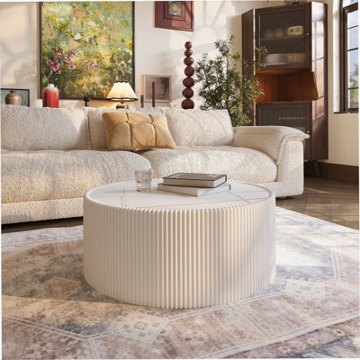 Table de canapé moderne en cuir léger pour meubles de salon