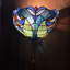 Ampoules DEL Simonson Tiffany demi-lune bleu vert et vert