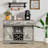 Teijo 31.5'' Coffee Bar Cabinet 3 Drawer Sideboard Storage Cabinet