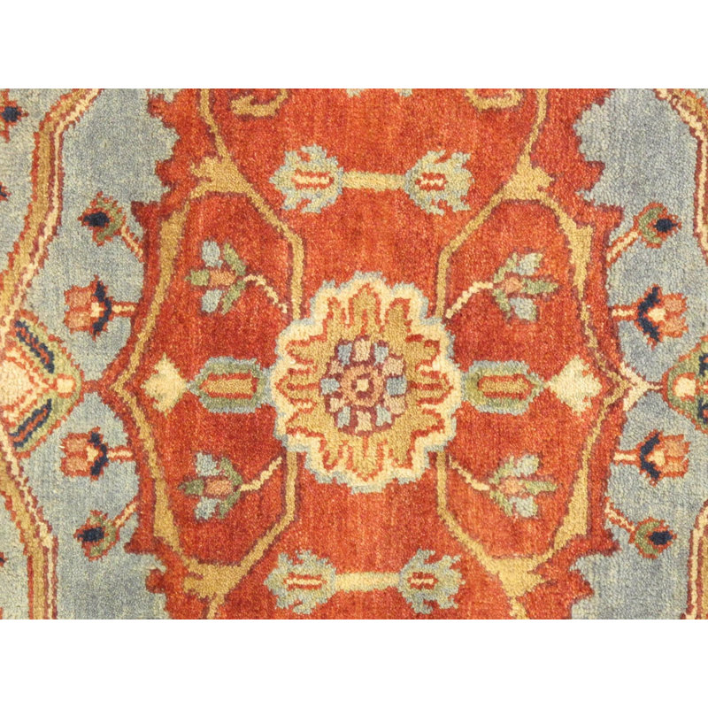 Oriental Area Rug in Rust