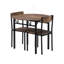 Ensemble de table de salle à manger 3 pièces avec abattant et 2 chaises, parfait pour les petits espaces, offrant fonctionnalité et style moderne