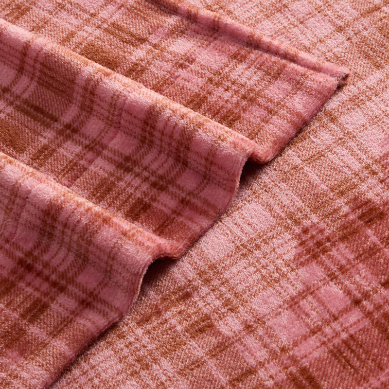 Ensemble de draps Betsey Johnson Core Comfort, Pink Plaid, Twin XL