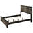 Modern Queen Bed Frame, Panel - Style Headboard In Gray Ebony, Contemporary Bedroom Solution, Box Spring Necessary, Simple Assembly Work Required Size Headboard, Ebony And Finish, Rustic Vibe Bedroom,-648530699