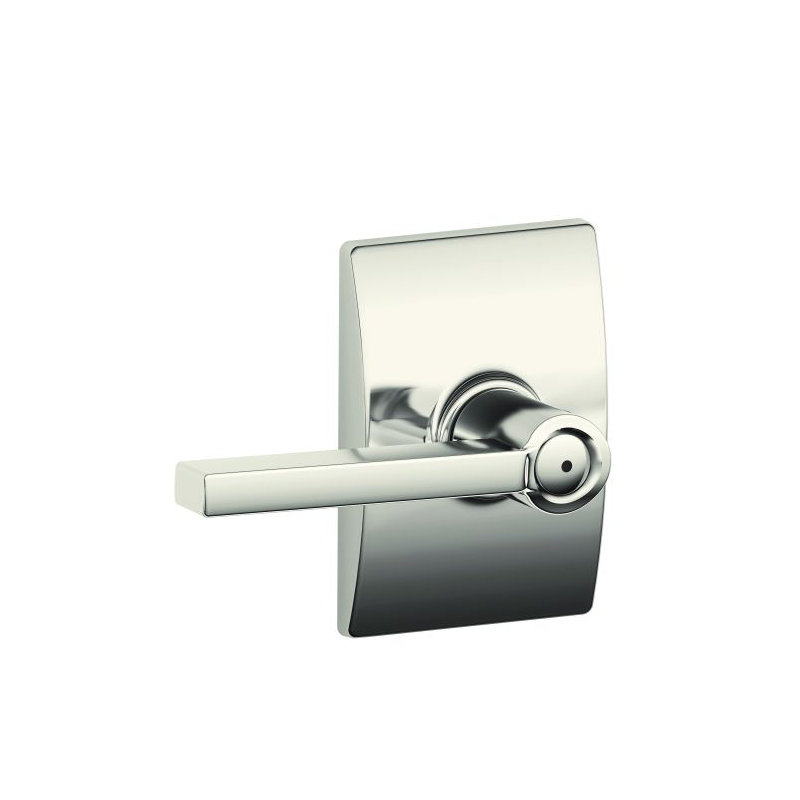 Latitude Privacy Door Lever, Satin Nickel