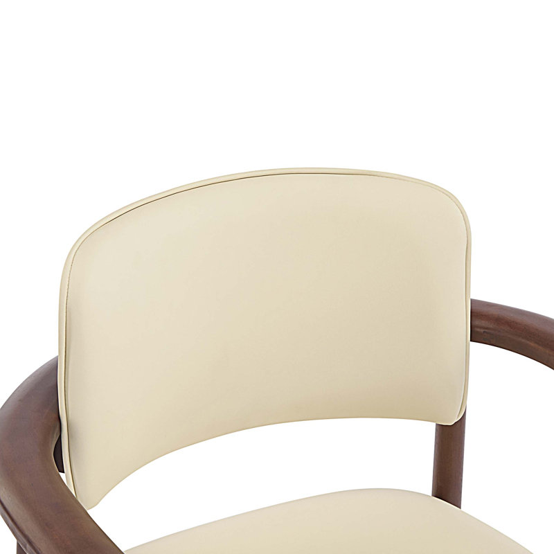Ensemble de 2 chaises de salle à manger en bois d'hévéa robuste avec siège en mousse de polyuréthane