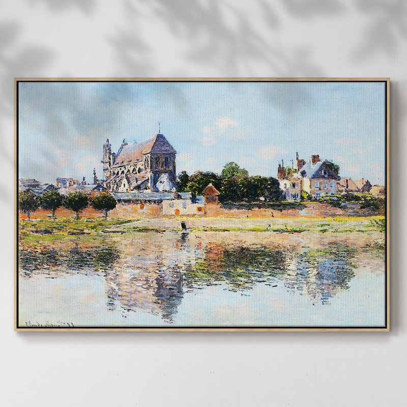 Vue de l'église de Vernon, 1883, Naturel, H 17 po x l 25 po x P 2 po