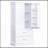 Tall Bathroom Storage Cabinet, Cabinet With Two Doors And Drawers, Adjustable Shelf, MDF Board, White, Two Packages