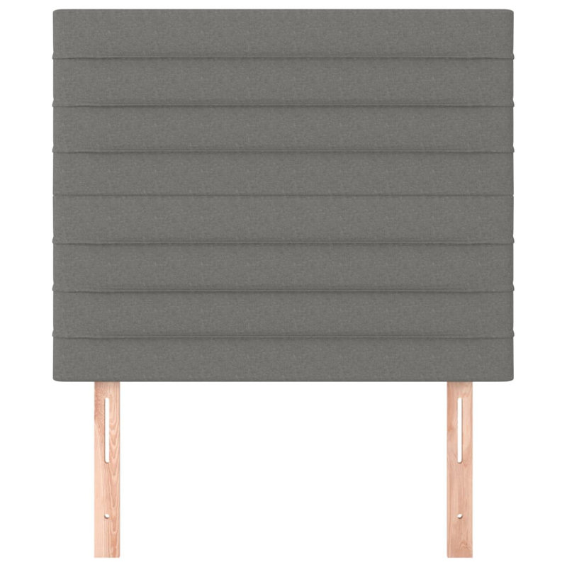 Headboard, 88cm H x 90cm W x 5cm D, Dark Grey Fabric