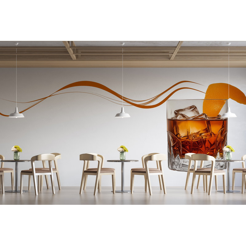 Murale whisky, décoration de bar et de bar à cocktail 401Mv, H 24 po x l 13 po