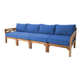 Monterey Teak Outdoor Deluxe Sofa with Sunbrella Cushions
