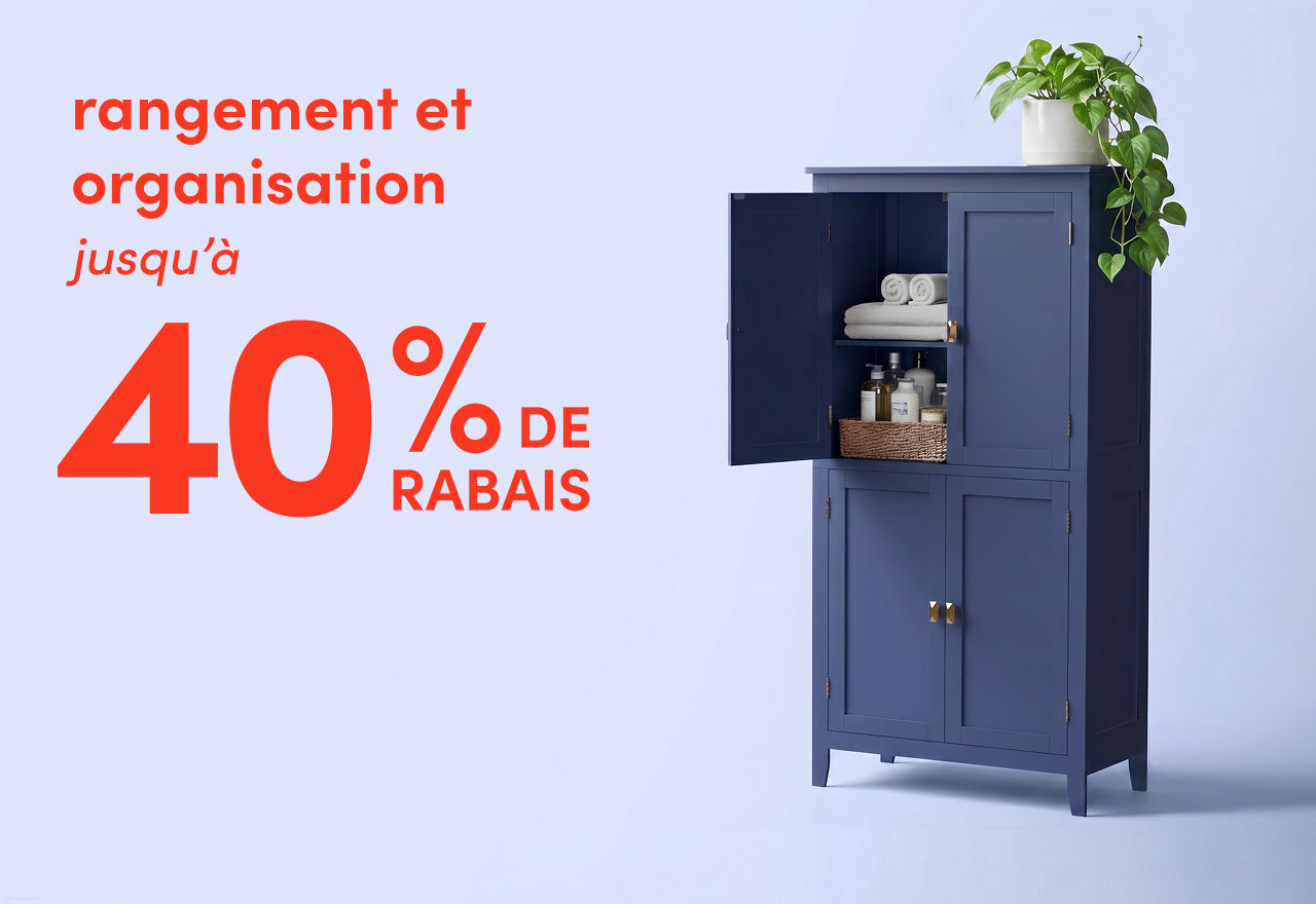 rangement et organisation en solde