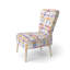 Chaise d'appoint French Country - Chaise d'appoint bleue à motif écossais doux-1033678701