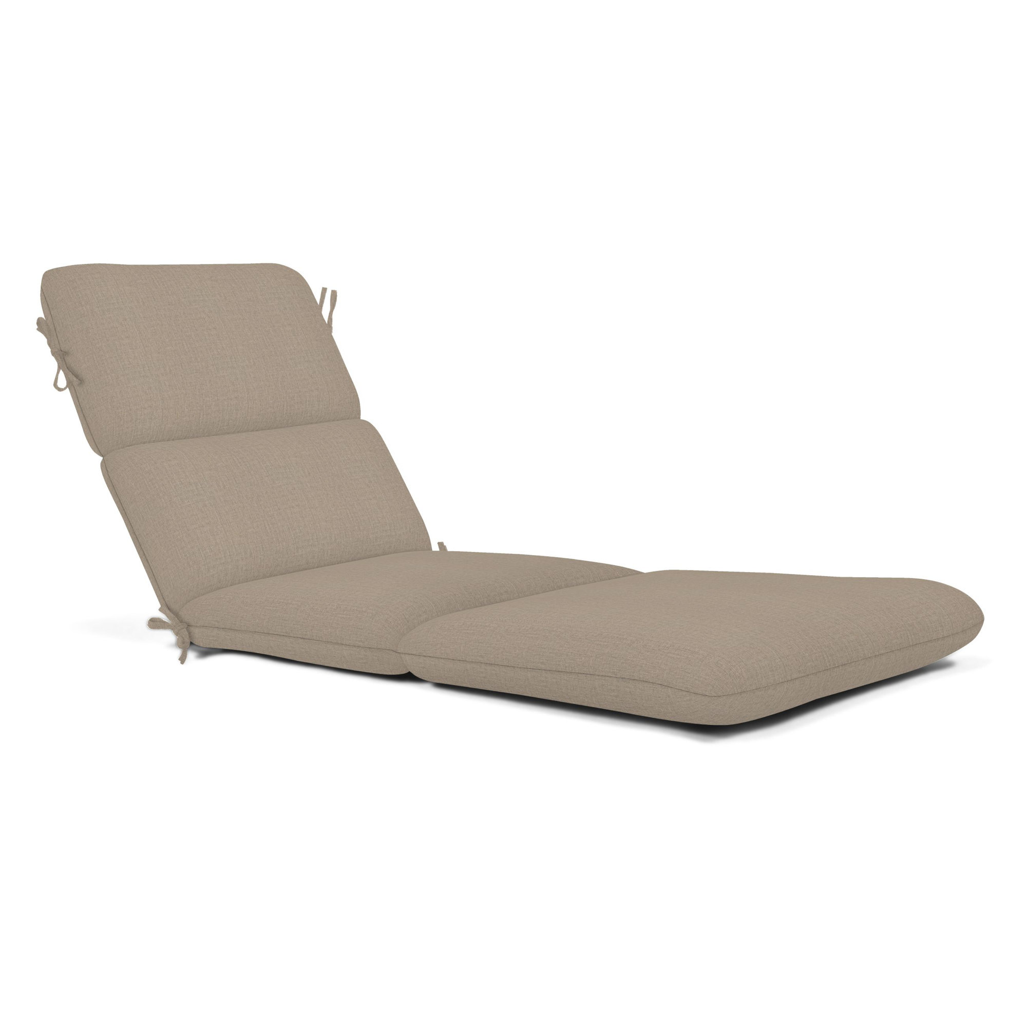 Marlowe Sunbrella® 1-Piece Outdoor Chaise Cushion, Cast Ash Sunbrella® Plainweave