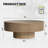 Talyth Circular Solid Wood Coffee Table with Gloss Finish-2145274726-2126956924