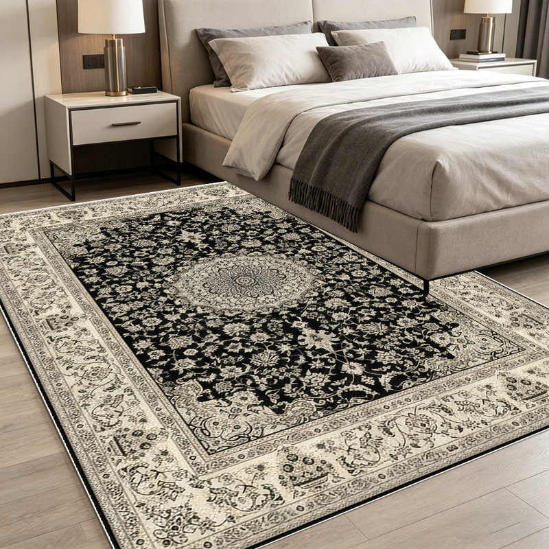 Vintage Persian pattern carpet, soft and easy to clean, suitable for living room, bedroom, dining room, study room, and other indoor decoration carpets for multiple scenes