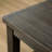 Antique Black Finish Rectangular Wood Dining Table