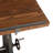 Hackett Adjustable Solid Wood Top Metal Base Drafting Table