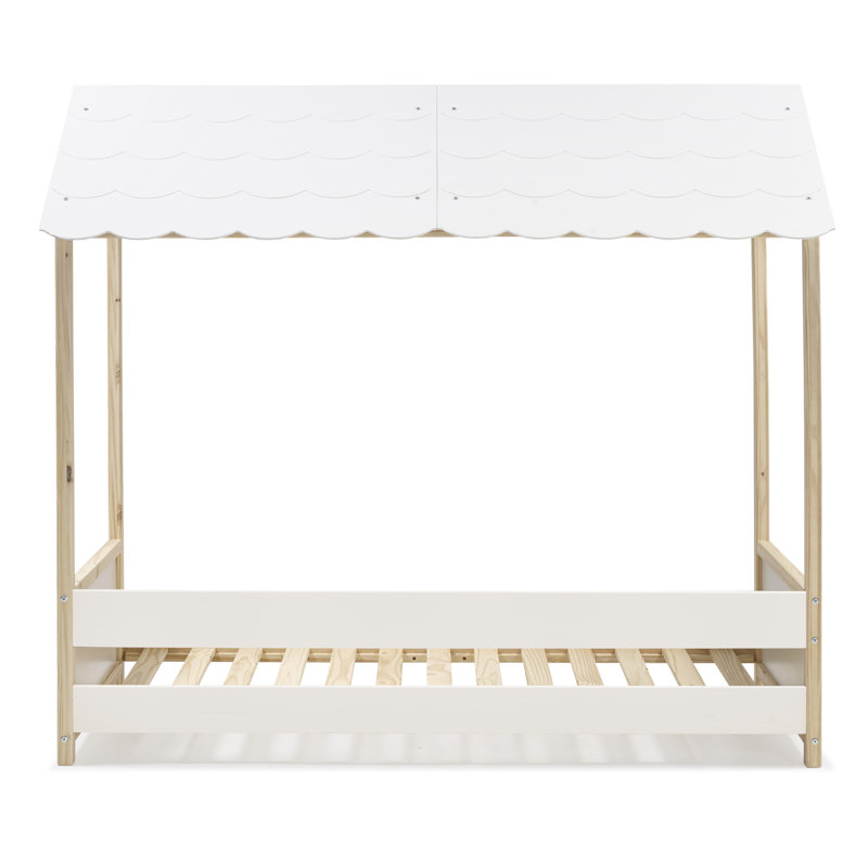 Jowers Twin Four Poster Pine Wood Bed by Viv + Rae™