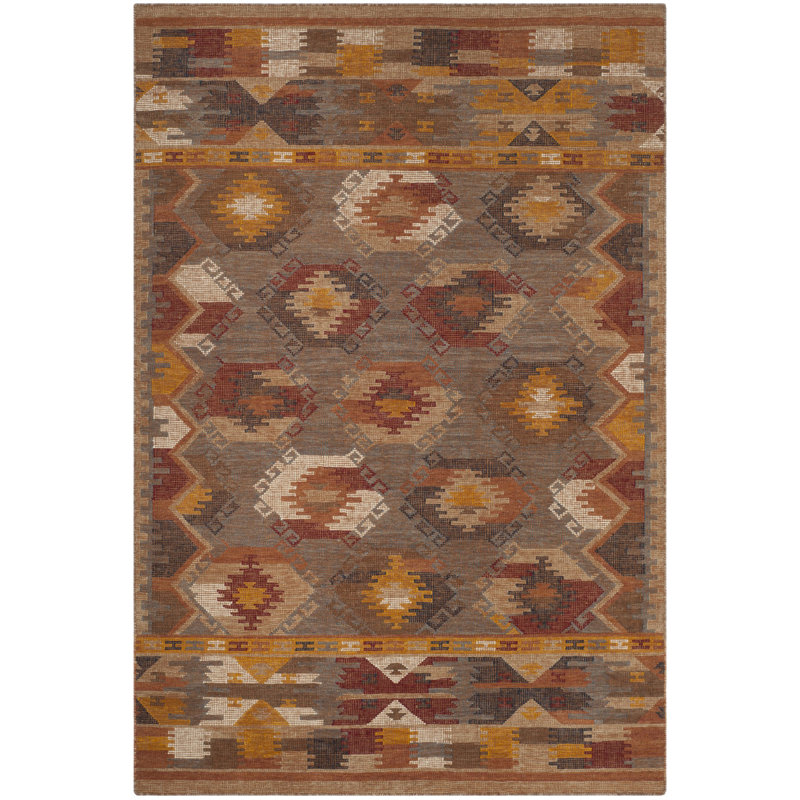 Tapis crème tissé à la main Elan, Rectangle 4 pi x 6 pi
