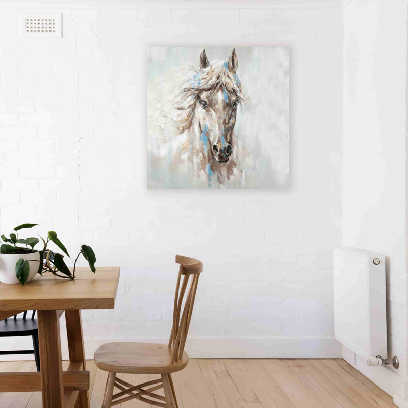«Asmitha Flowing Horse», reproduction d'art sur toile tendue, H 30 po x l 30 po x P 1,5 po