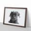 Staffordshire Bull Terrier Dog in Abstract - Framed Print-55729783-55729784