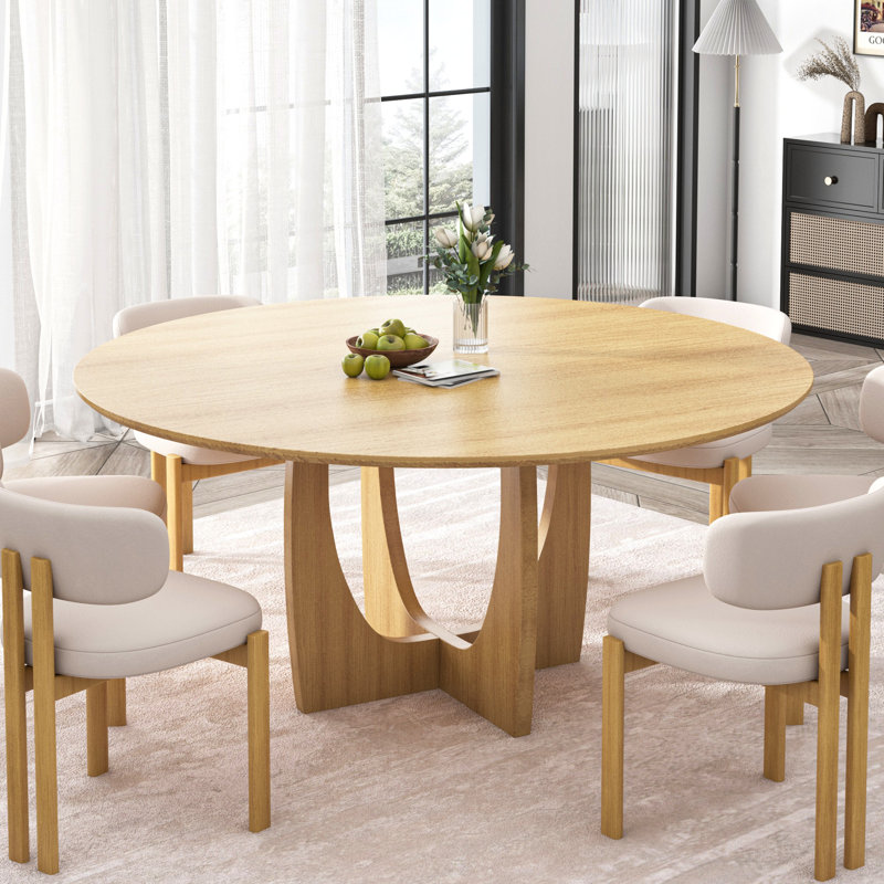 Table de salle à manger 30 "H, H 30 po x L 59 po x l 59 po, Bois naturel