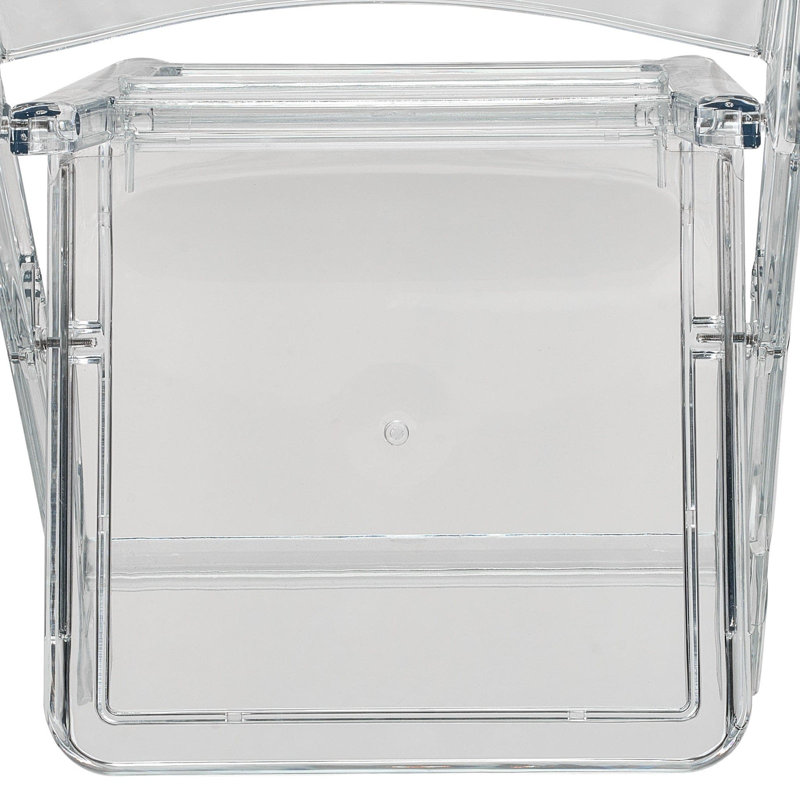 Clear Resin Folding Chair by Chivari