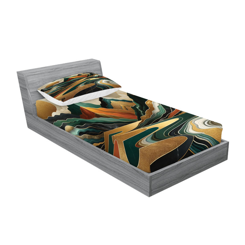 Microfiber Sheet Set, Twin Sheet Set with 1 Pillowcase