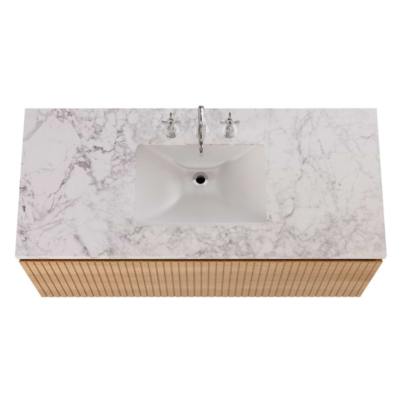 Melrose Single Vanity, White Ash, 48", White