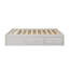 Lit plateforme grand format avec quatre tiroirs et rangement au pied de lit, sans tête de lit-924585810