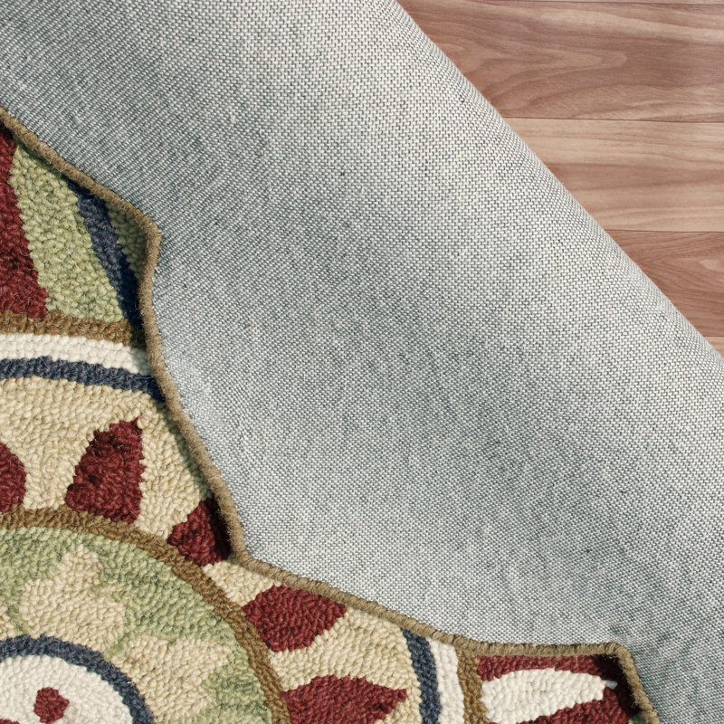 Aisosa Hand Tufted Wool Indoor Rug, Round 6'