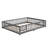 Twin Size Floor Bed (Gray)-1476433920