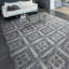 Geometric Area Rug in Ivory-70552566