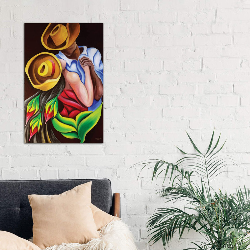 Dancing - Painting on Canvas, 101.6 cm H x 66.04 cm W x 3.175 cm D, No Frame