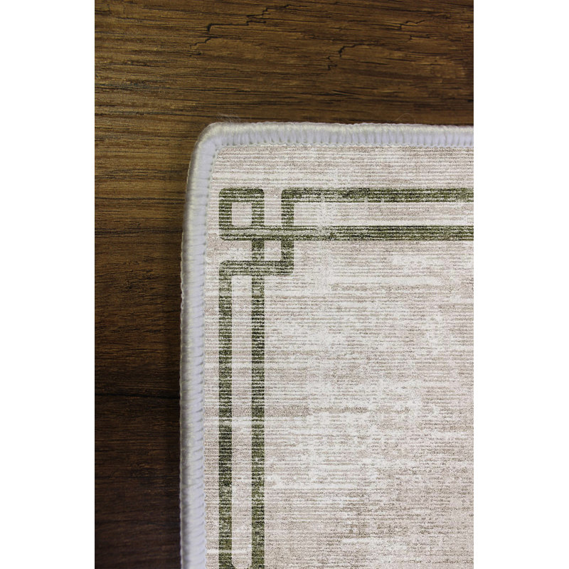 Eco-Friendly Area Rug, Grey, 5.9 x 9.2 Feet | 100% Polyester, 650 g/m², 0.2 in Pile Height | Antibacterial, Non-Slip PVC Dot Underside, Machine Washable, Perfect for Living Room & Bedroom Décor