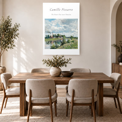 Impression sur toile «Green Impressionist River»
